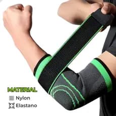 Kit 2 Cotoveleira Esportiva Compressão Ajustável Ortopédica Alívio De Dores Proteção Cotovelo