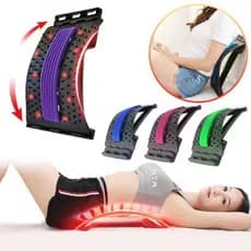Apoio Encosto Coluna Lombar Massageador Para Alívio Postura 3 Níveis