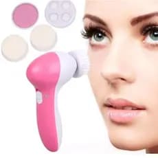 Escova de limpeza facial elétrica multifuncional, massageado 5 em 1
