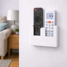 Suporte de parede porta 2 controles Remoto Universal Resistente Duplo Ar Tv Ventilador Rádio TV Box