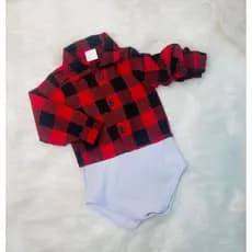 Body Camisa Xadrez Mesversario Festa Junina