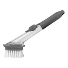 Escova de limpeza pesada Lavar louças Panela com Recipiente Dispenser Detergente Esponja de Louça