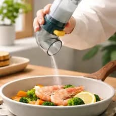 Saleiro Pimenteiro Plástico Dosador Com Click 100g Manual Medidor Dispenser de Tempero