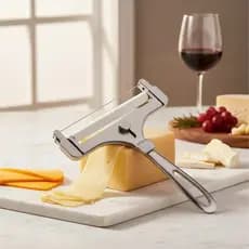 Fatiador De Queijo Ajustável Fatiador De Queijo, Espátula De Fio De Aço Inoxidável Fatiador De Frios Cortador De Queijo