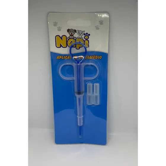 Aplicador De Comprimidos Seringa P/ Cães E Gatos Seringa 3ml