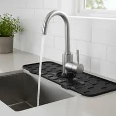 Protetor de Torneira Silicone - Tapete Absorvente Cozinha e Banheiro