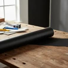 Papel Adesivo Preto 5 METROS X 45CM Adesivo Para Parede Moveis