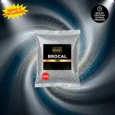 Glitter Brocal Prateado 100g | Perfeito Mais Brilho Alta Aderência Aplicação Prática Secagem Rápida.