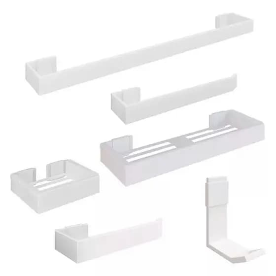 Kit de Acessórios para Banheiro Lavabo – 6 Peças Design Elegante e Durabilidade