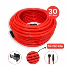 Mangueira de Jardim Laranja Siliconada 30m Resistente + Suporte de Fixação