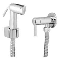 Kit Ducha Higiênica Luxo Abs Cromado Completa Alavanca 1/4 Volta