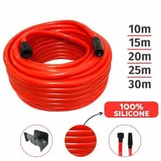 Mangueira de Jardim Flexível 100% Silicone 10/15/20/25/30m + Suporte de Fixação