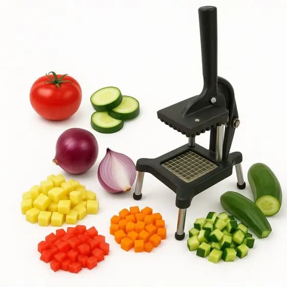 Picador e Cortador de Legumes e Frutas Industrial Manual
