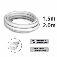 Mangueira de Chuveiro + Chuveirinho Lorenzetti 1.5m / 2m