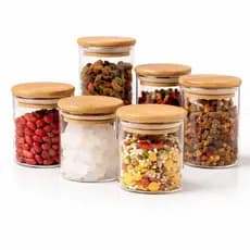 Kit 6 Pote Vidro Borossilicato Porta Temperos Hermético