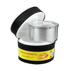 Marmita Térmica Redonda Média N14 750ml DF Grande N16 1000L Revestida