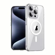 Capinha Magnética Transparente De Silicone Com Magsafe Para iPhone 11/12/13/14/15/16