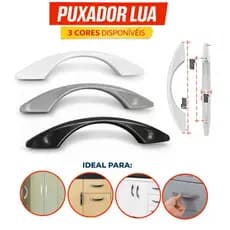 Kit Puxador de Gaveta Armário Guarda Roupa Estante Resistente