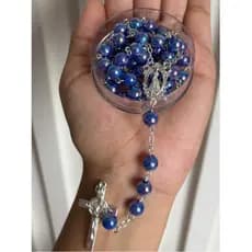 Terço Nossa Senhora Aparecida Pérola Furta Cor Na Caixinha 55cm