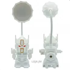 Luminária De Quarto Boneco Robô Transformer Apontador Lápis