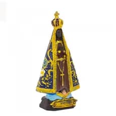 Nossa Senhora Aparecida Pequena Imagem  Resina  -10cm
