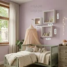 Kit 3 Nichos 100%MDF 20x20 24x24 28x28 Branco Sala Quarto Cozinha Banheiro