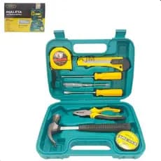 Kit Ferramentas 8 Peças com Maleta – Essencial para Casa, Carro e Emergências
