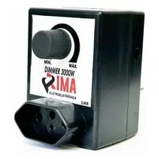 Dimmer Rotativo 3000w Controlador Bivolt Universal Com Tomada Para Lixadeira Esmirilhadeira