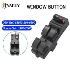 83593-S04-9500 Interruptor De Janela De Energia Para Honda Civic CX EX HX LX Si 4 Porta 96-2000