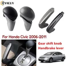 Manopla De Freio Automática Para Honda Civic 2006 ~ 2011 47115-SNA-A82ZA 54130 A81 Estilo De Carro Com Aparência De Carb
