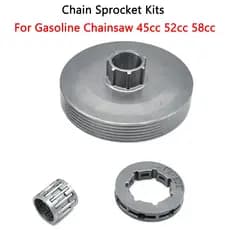 Roda Dentada De Aro De Motosserra 3/8-7T Com Tambor De Embreagem Para Substituição De Peças De Motor A Gasolina 45Cc 52C