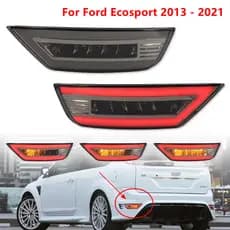 Um Par Para Ford Ecosport 2013-2021 Luz Do-Choque Traseiro Carro Aviso De Condução Freio LED Acessórios Da Lâmpada Rever