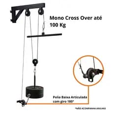 Mono Cross Over Puxada Polia Alta E Baixa Treino Musculação Fitness