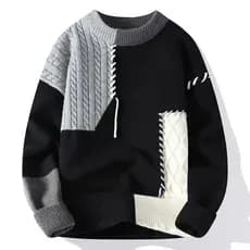 Pronto estoque japonês Cross-Border venda quente outono inverno novo estilo Casual em torno do pescoço camisola de fundo