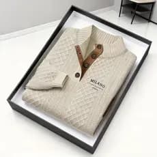 Suporte Jacquard de manga comprida masculino europeu americano de venda quente