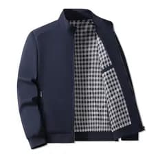 Plus Size masculino negócios gola jaqueta Casual outono inverno jaqueta