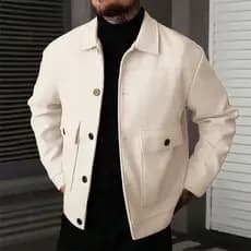 Jaqueta de lapela masculina outono inverno novo estilo Casual Workwear estilo jaqueta curta versão coreana na moda All-M