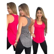 Regata Dry Fit Furadinha Fitness Tapa Bumbum Nadador Academia