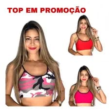 Top Feminino Fitness FitLin Suplex Academia Alça Fina Conforto Esportes Crossfit Leve Adulto