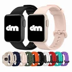 Pulseira Silicone Compatível Para Xiaomi Mi Watch Lite Borracha Ajustável Macia Confortável Premium