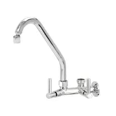 Torneira Cozinha de Parede Bica Movel Com Arejador Articulado Com Adaptador Saida Para Maquina de Lavar e Filtro 3/4