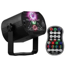 Luz de Projetor Laser LED RGB 60 Padrões Raio Holográfico Com Controle Festa Balada
