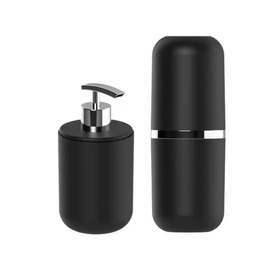 Kit Porta Escova e Sabonete Líquido Ou Kit Lavabo Banheiro 2 Peças Banheiro