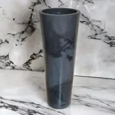 Vaso para Plantas Canto de Sala Varando Cone Marmorizado Alto com 68cm de altiura