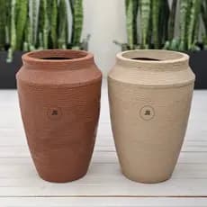 Vaso decorativo para planta flores em Polietileno Jarro Varanda Leve 34x19