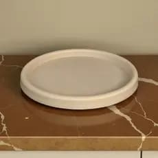 Prato Redondo 29x34 Cm Coletor Aparador d'agua para Vasos de Plantas em Polietileno
