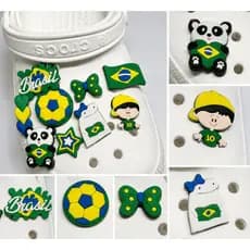 Kit Pingentes Brasil para Babuche Futebol Copa