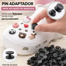 Pin Adaptador para Apliques Babuche Tipo Crocs Encaixe Fácil Personalização
