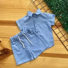 Conjunto Infantil Mauricinho de Linho/ Conjunto Social Infantil Blogueiro
