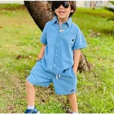 CONJUNTO INFANTIL JEANS  MAURICINHO MENINO